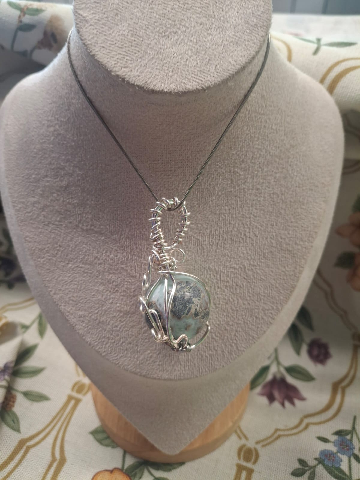 Larimar Sphere Pendant – A Story of Calm Waters