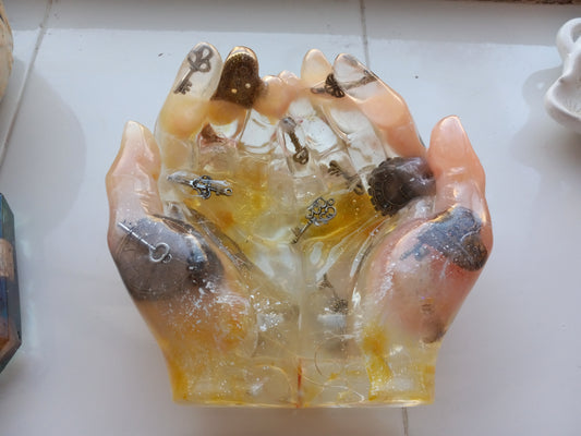 Abundant Hands Resin Sculpture - Lost in Time