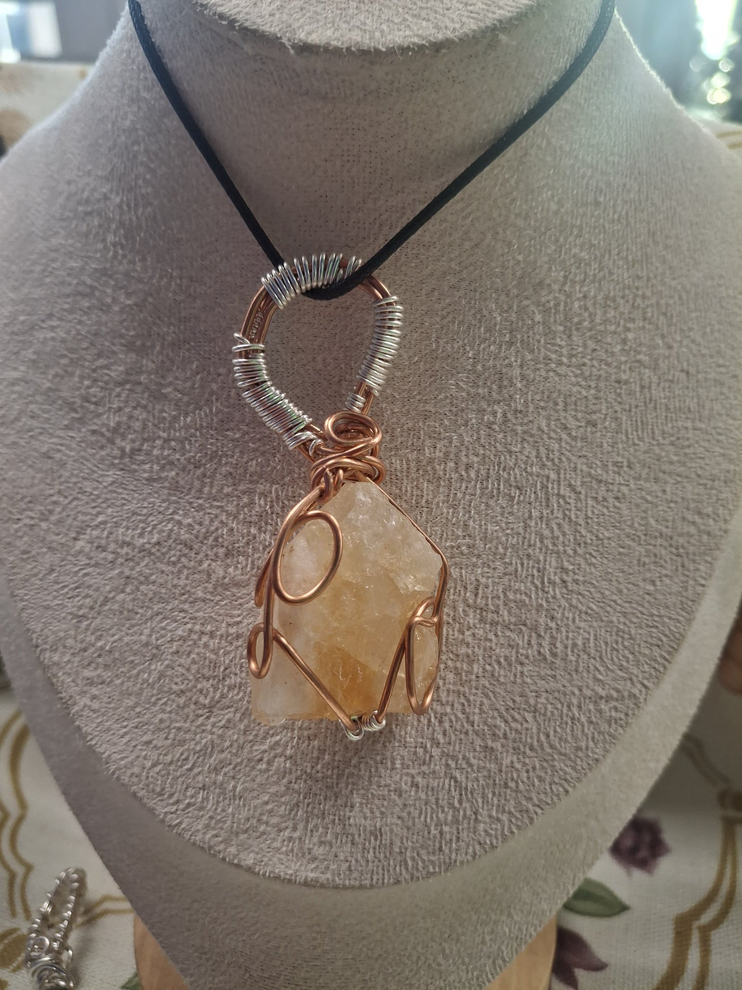 Raw Citrine Pendant – A Story of Light and Abundance