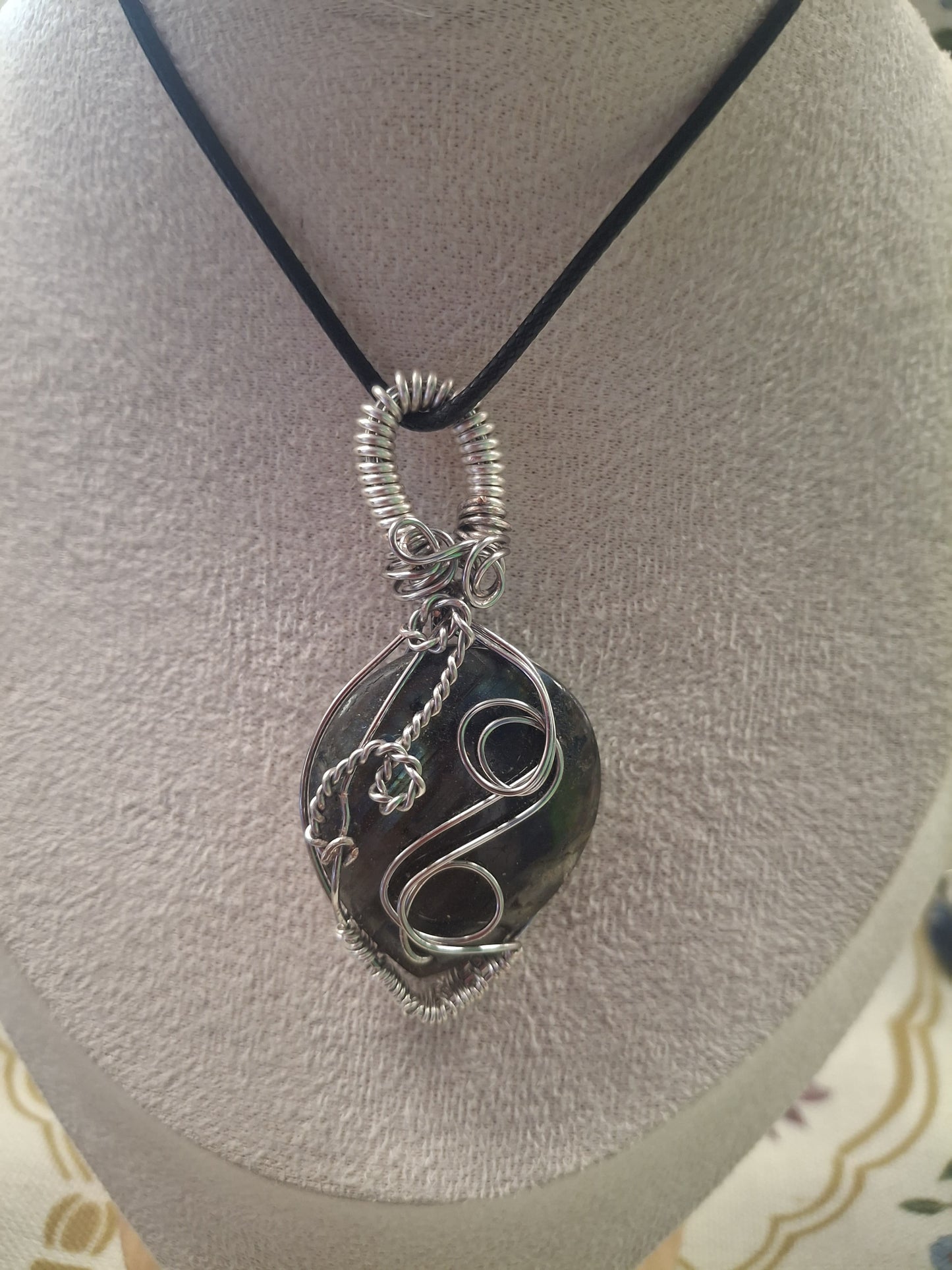 Labradorite Teardrop Pendant – A Story of Transformation