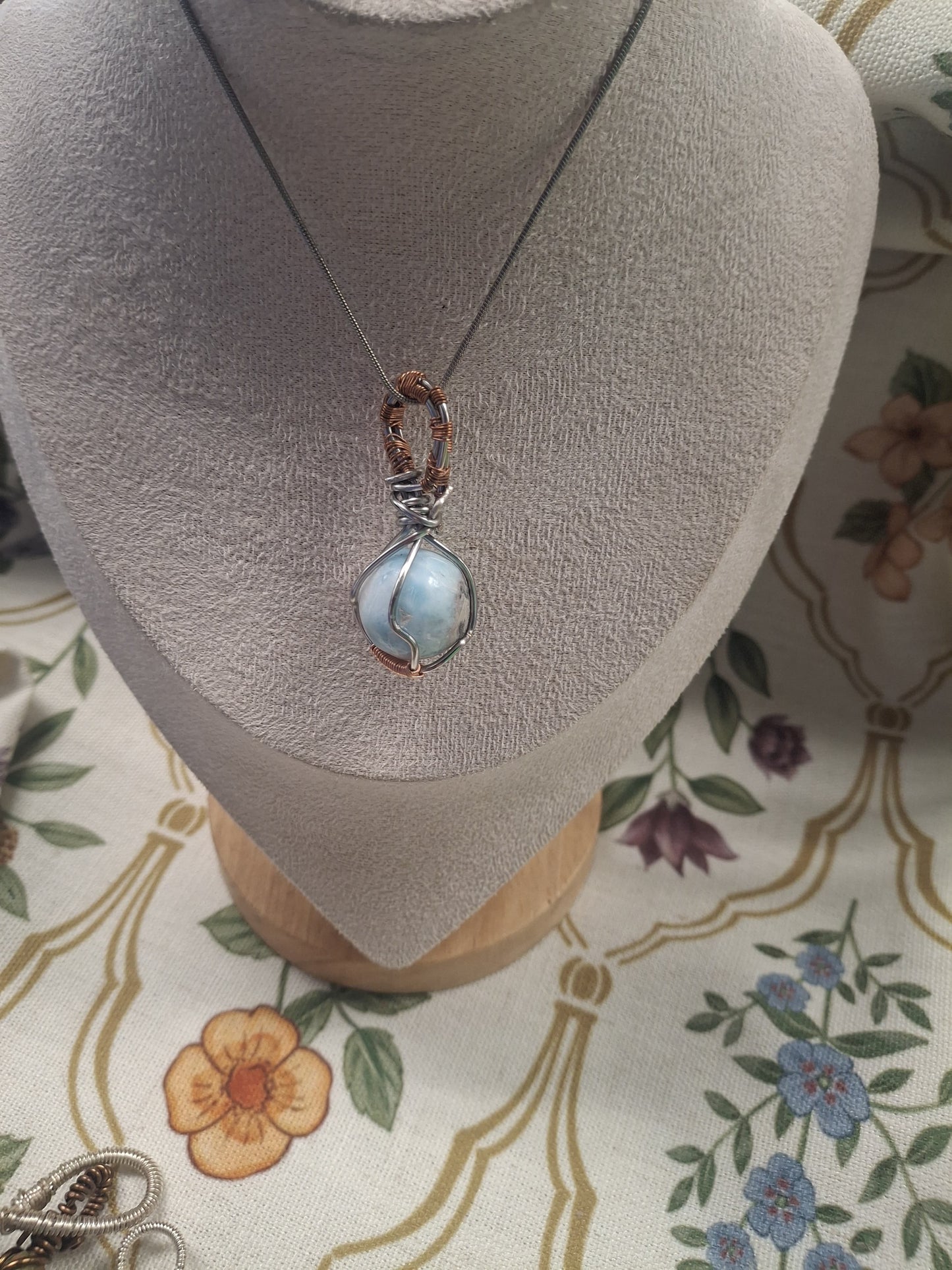 Larimar Sphere Pendant – A Story of Balance and Harmony