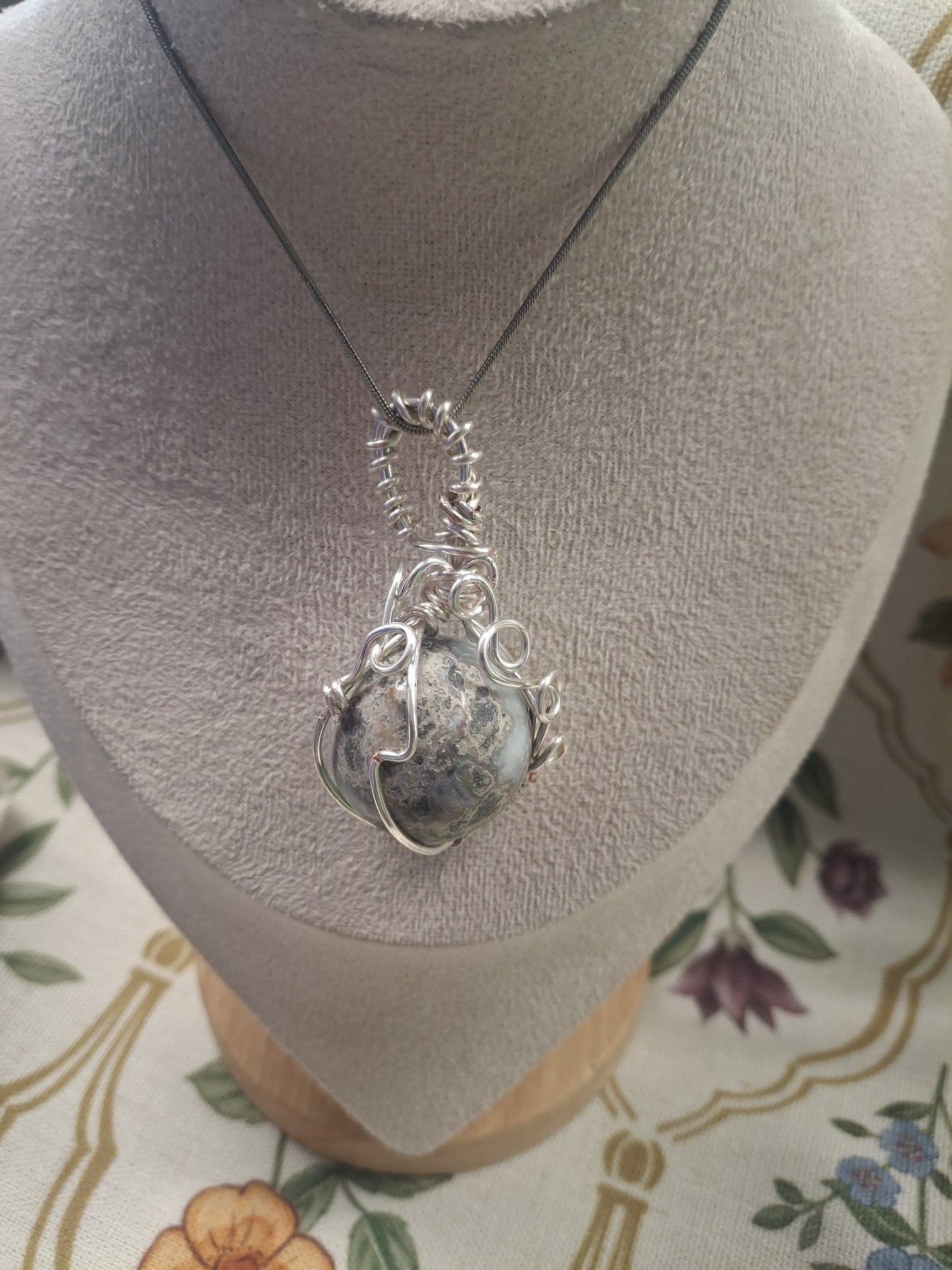 Larimar Sphere Pendant – A Story of Calm Waters